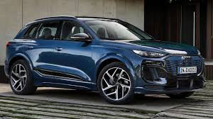 Audi Q6 etron bleu