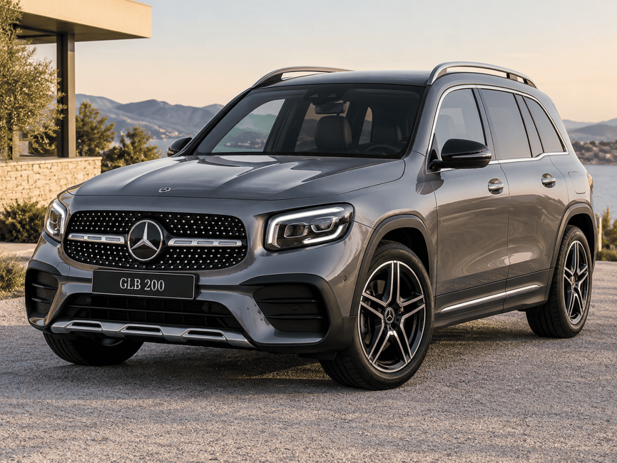 Mercedes GLB 200 face au lac